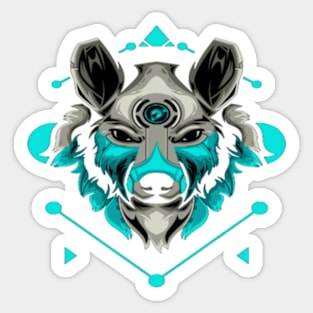 SILVER WOLF DIGITAL STYLE Sticker